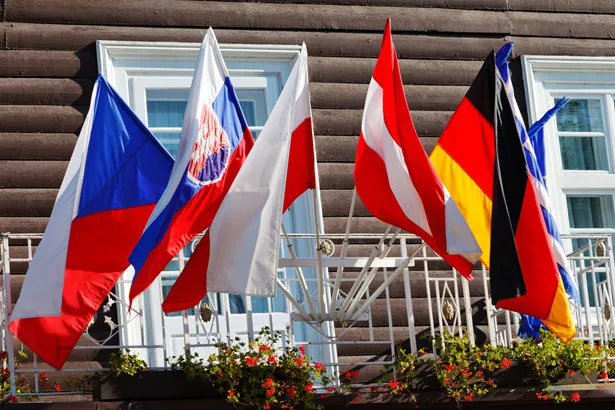 collage of european country flags