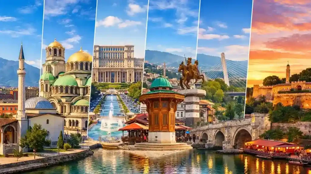 Europe travel destinations and famous places
