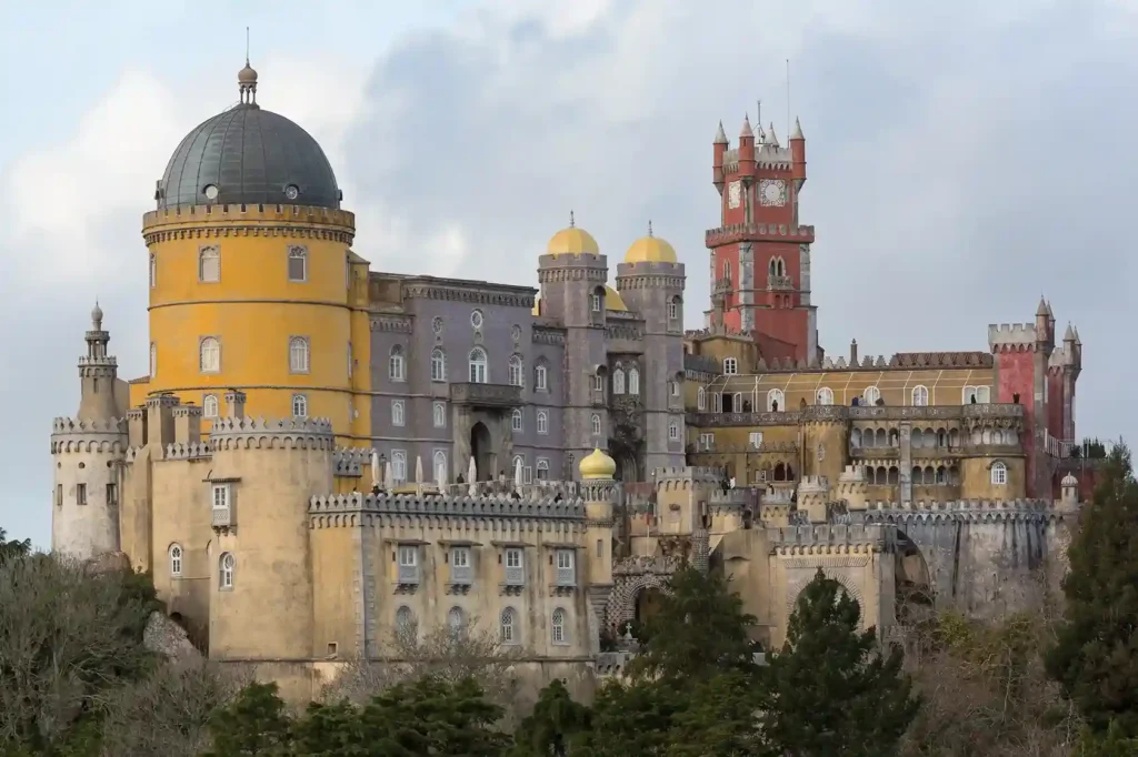 Hilltop castle in Sintra, Portugal, near Lisbon