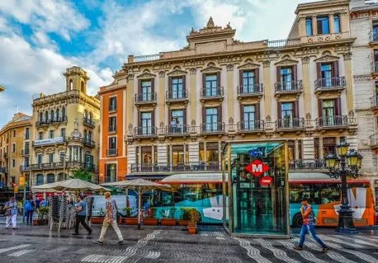 Spain Barcelona street - most visited countries in the world